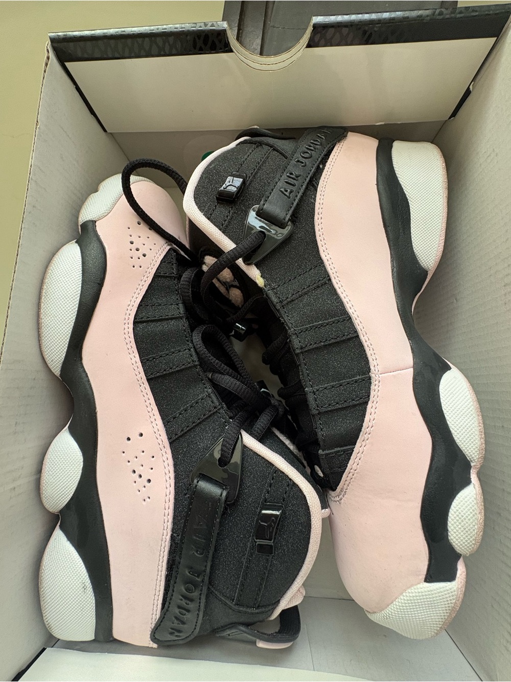 Jordan Women’s Pink & Black Low-Top Sneakers